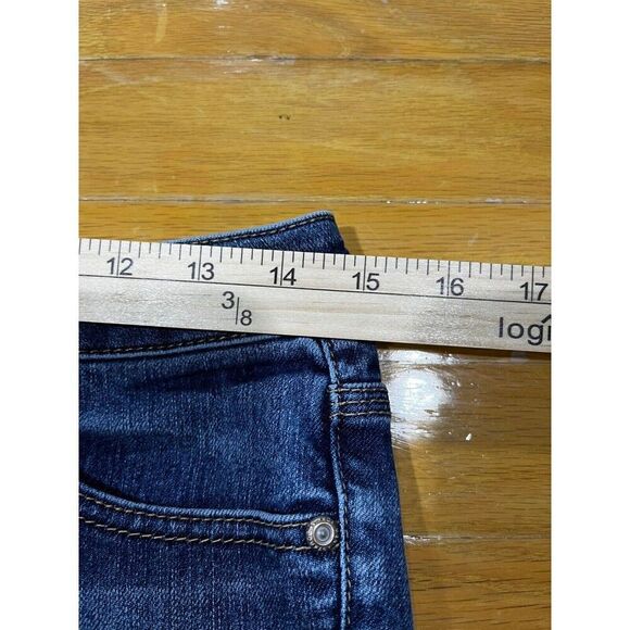 New York & Company Jeans Womens Size 4 Blue Curvy Low Rise Bootcut Denim - Picture 6 of 9